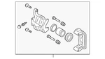 Genuine Nissan Disc Brake Caliper 44011-4BA0A. Fixed Price $400.05.