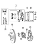 Genuine Mopar Disc Brake Caliper Assembly Remanufactured Left R8245095AA. Fixed Price $143.12.