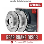 Brake Discs Pair Rear For Audi A6 4F 2.7 06- 11 CHOICE1/3 Diesel Apec. Fixed Price $103.47.
