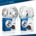 Front And Rear Drilled Brake Rotors For Edge Fusion Continental Mkx Mkz Nautilus. Fixed Price $160.58.
