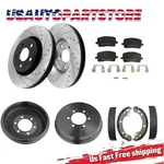 275MM Front Drilled Brake Rotor Pad Rear Drums Shoes Fits 2003 Toyota Corolla. Fixed Price $152.47.