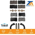 Front Rear Ceramic Brake Pads And Parking Shoes Kit For Chevrolet Corvette. Fixed Price $113.85.