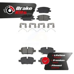 Front Rear Semi-metallic Brake Pads Kit For 2021-2024 Chevrolet Equinox. Fixed Price $50.05.