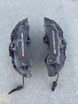 Oem Porsche Cayenne 04-10 Pair Front Brake Calipers Brembo 18Z. Fixed Price $300.00.