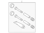 Genuine Mercedes-benz Caliper Hardware Kit 906-420-00-00. Fixed Price $114.40.