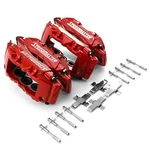 Speedmaster 6 Piston Billet Caliper Front & Rear Kit - Red Powdercoated. Fixed Price $1399.00.