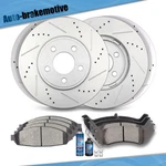 Front & Rear Drill Slot Brake Rotors And 8 Ceramic Pads For Crown Vic Marquis. Fixed Price $190.47.