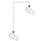 Genuine Ford Disc Brake Caliper Bracket Mounting Bolt 7T4Z-2248-AA. Fixed Price $33.60.