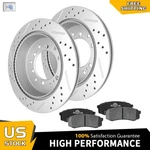 For 2010 - 2023 Toyota 4RUNNER Lexus GX460 Rear Drilled Brake Rotor Ceramic Pads. Fixed Price $74.12.