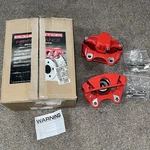 Powerstop S5030 Rear Red Powder Coated Brake Calipers Pair Chevy Gmc Cadillac. Fixed Price $227.50.