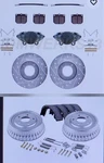 Front+rear Brake Rebuild Kit Calipers Drilled Rotors Pads Lines Datsun 260Z 280Z. Fixed Price $788.86.