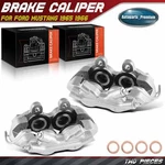 Pair Front Brake Calipers Set With 4 Metal Pistons Ford Mustang 1965 1966. Fixed Price $176.24.