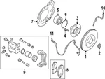 Genuine Nissan Disc Brake Caliper 41011-7LG0A. Fixed Price $372.49.