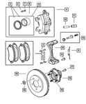 Genuine Mopar Disc Brake Caliper Right 5140830AA. Fixed Price $88.83.